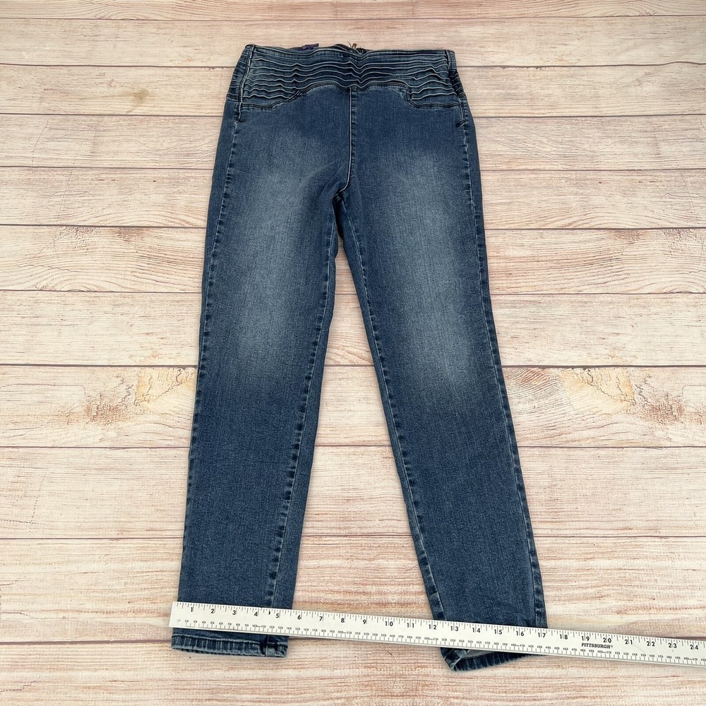 SOHO NY&C Jennifer Hudson Women's Size 10 High-Waist Ankle Legging Blue Jeans - Picture 5 of 9